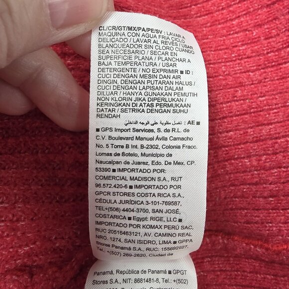 Old Navy Sweater Womens 2X Robbie Red V Neck Pullover Soft Knit Cozy Oversized - Picture 8 of 10